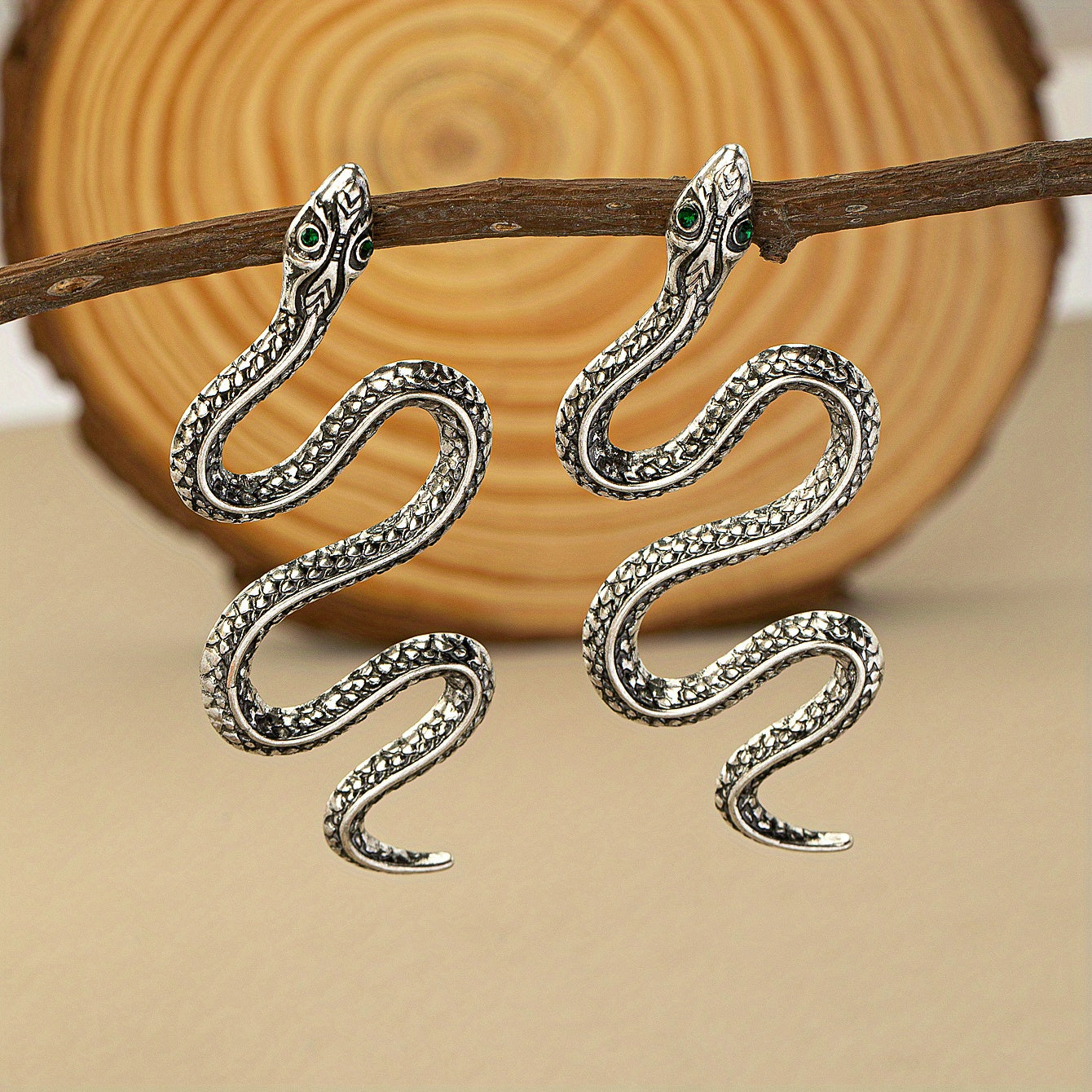 Snake-Shaped Earrings